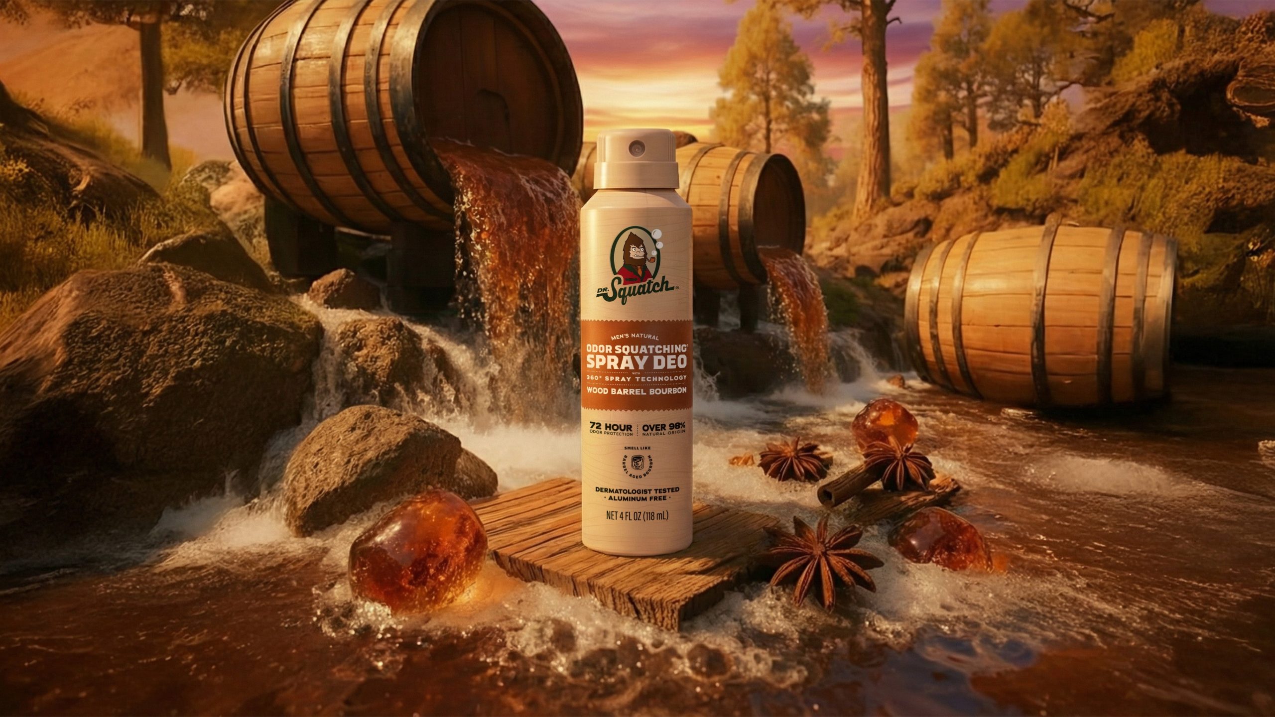 Wood Barrel Bourbon Spray Deodorant - Image 2